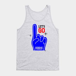 Footbal cheers finger sign Tank Top